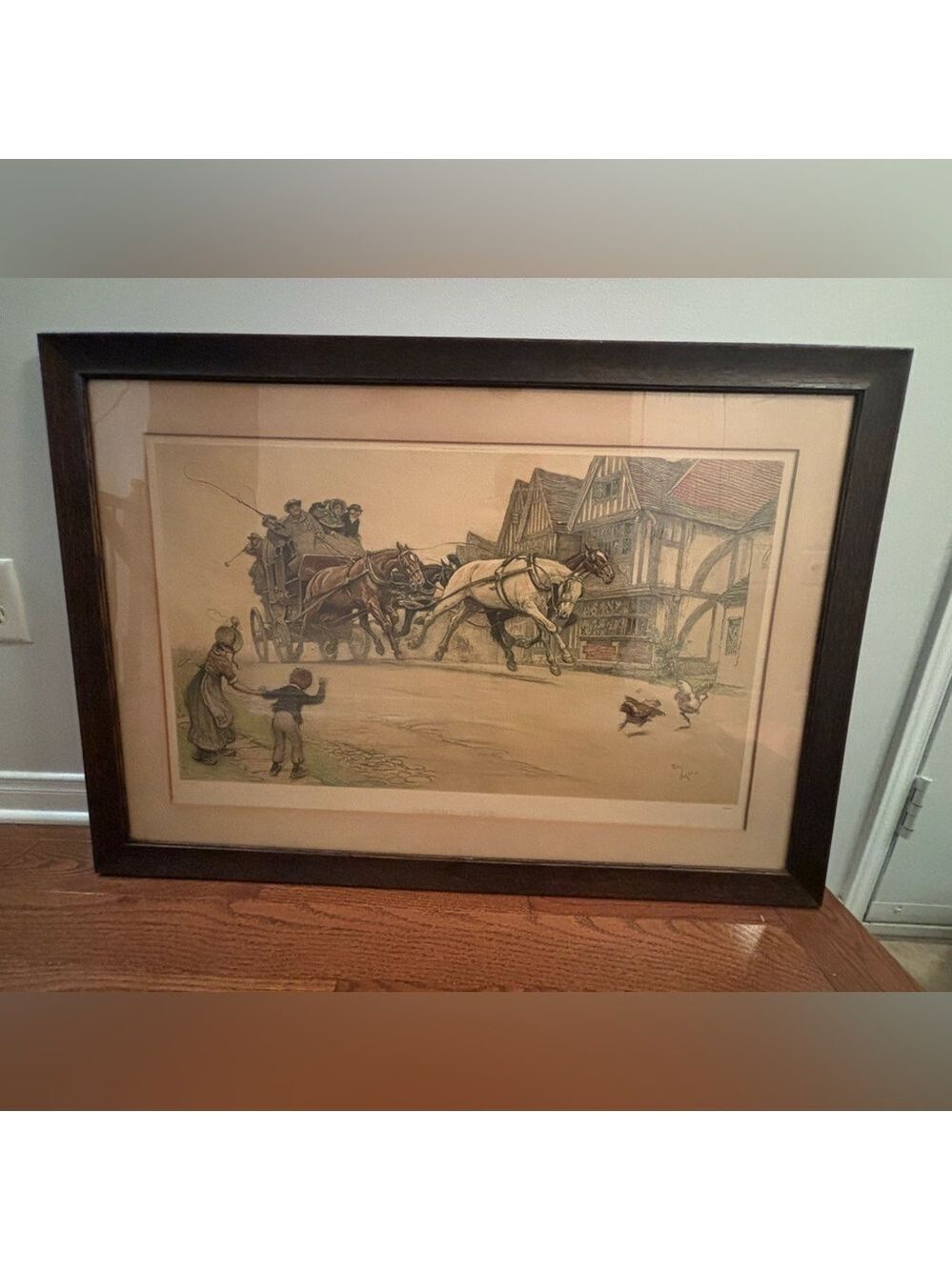 Cecil Aldin Art - Behind time